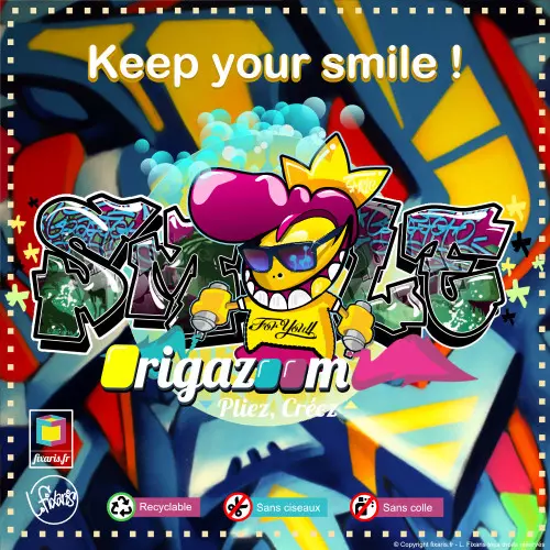 Toile graffiti Smile 04