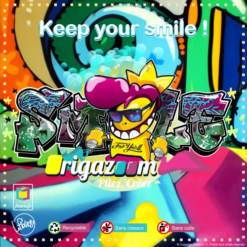 Toile graffiti Smile 09
