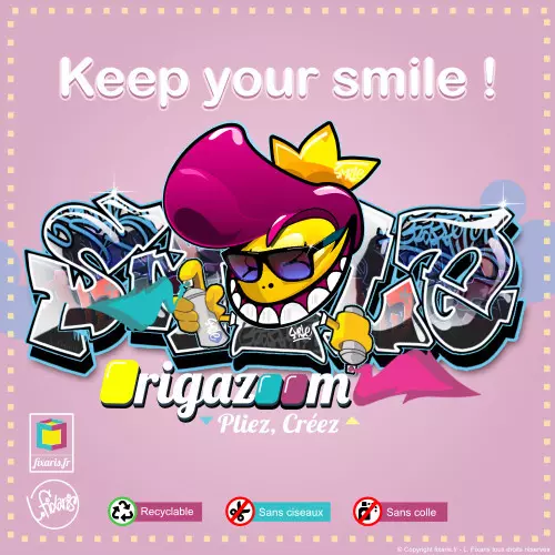 Toile graffiti Smile 29