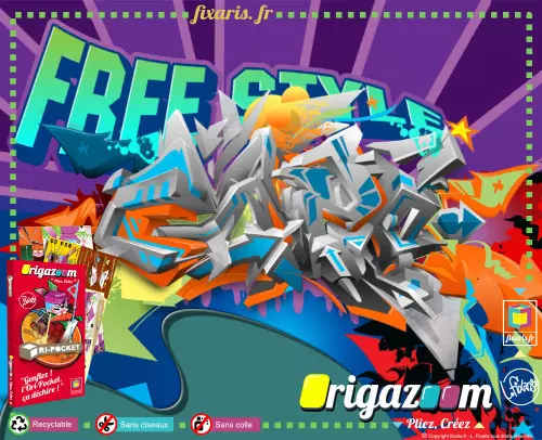 Toile graffiti Free Style 11