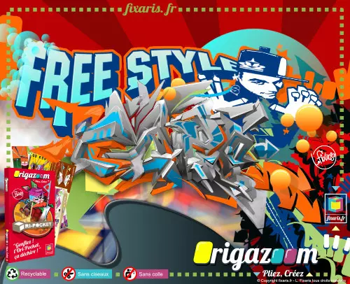 Toile graffiti Free Style 20
